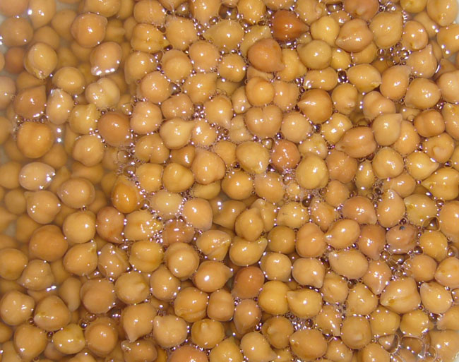 canned chick peas